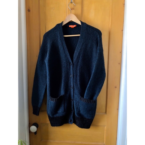 Joe Fresh Sweaters - Chunky Knit Blue ‘Grandpa’ Cardigan